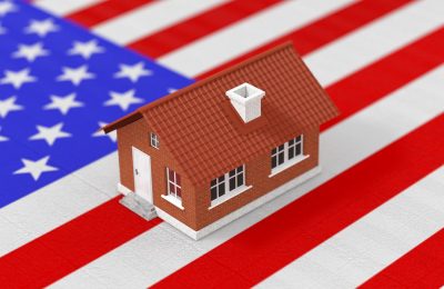 real-estate-concept-living-house-american-flag-extreme-closeup-3d-rendering-1